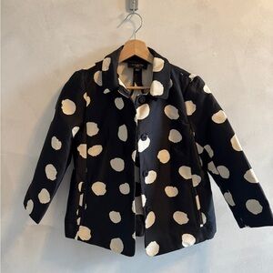 Talbots - Black Polka Dot Jacket - Size 2 Petite